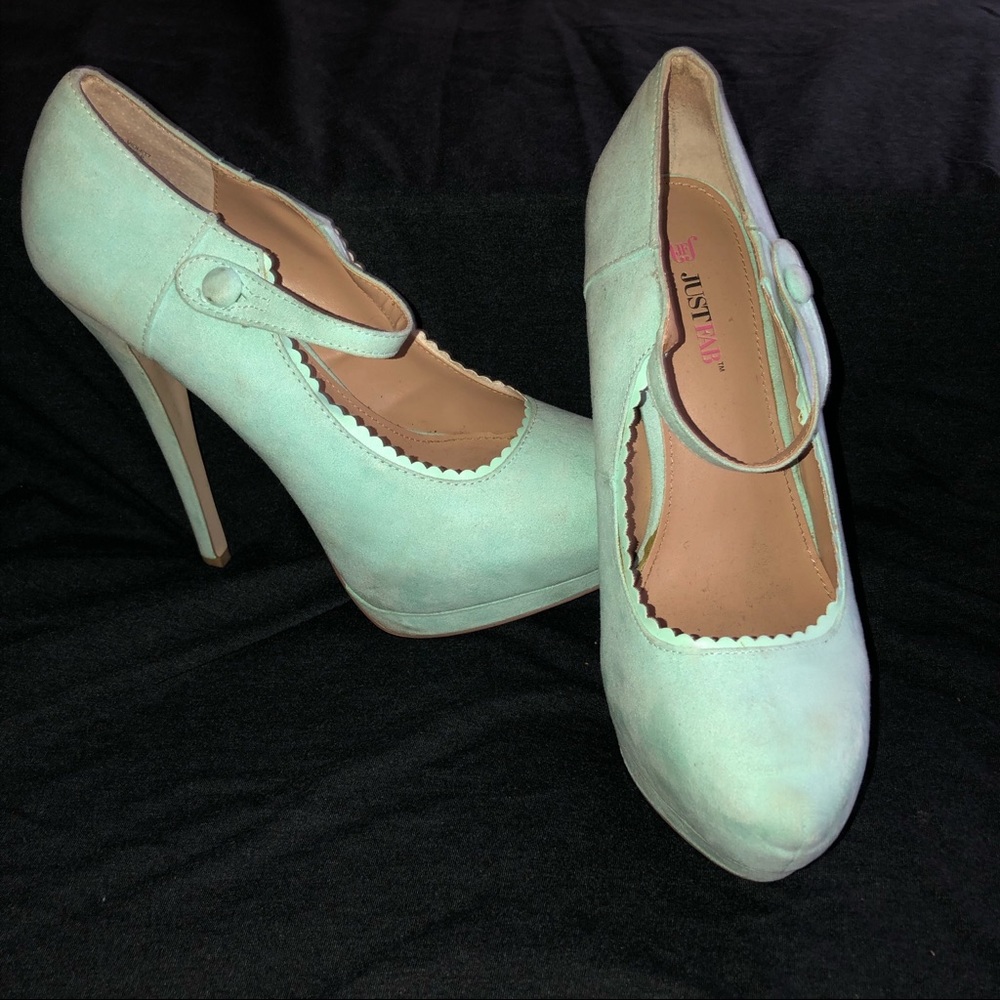 Faux Suede Heels